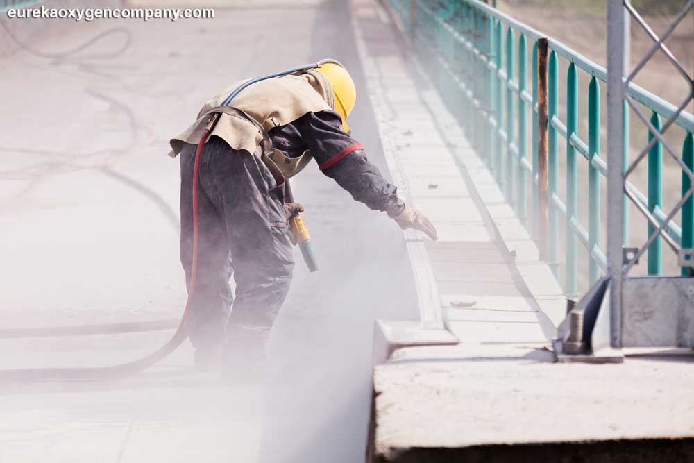 Dry ice blasting 