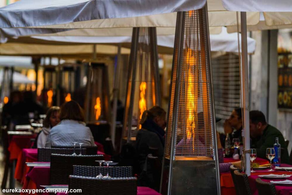 GasPowered Outdoor Heaters Eureka Oxygen